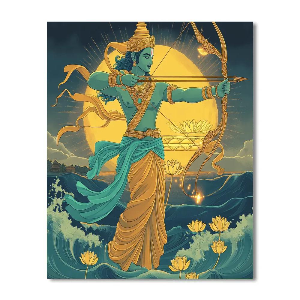 Celestial Bridgecraft With Rama Numbered painting kits