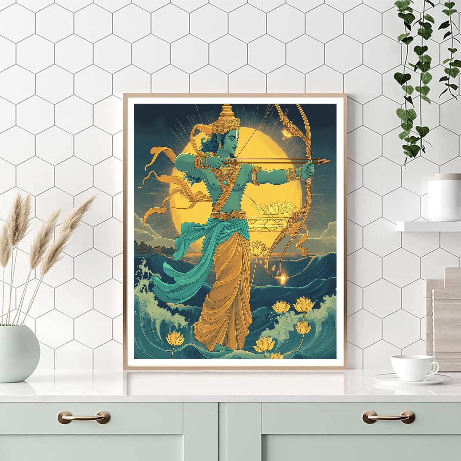 Celestial Bridgecraft With Rama Numbered painting kits