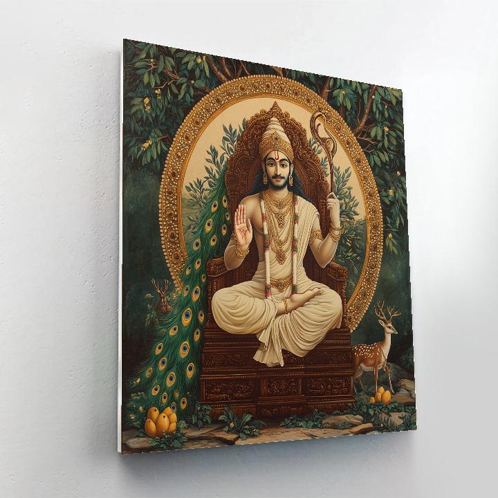 Rama Crowned In Forest Mandala Numbered painting kits