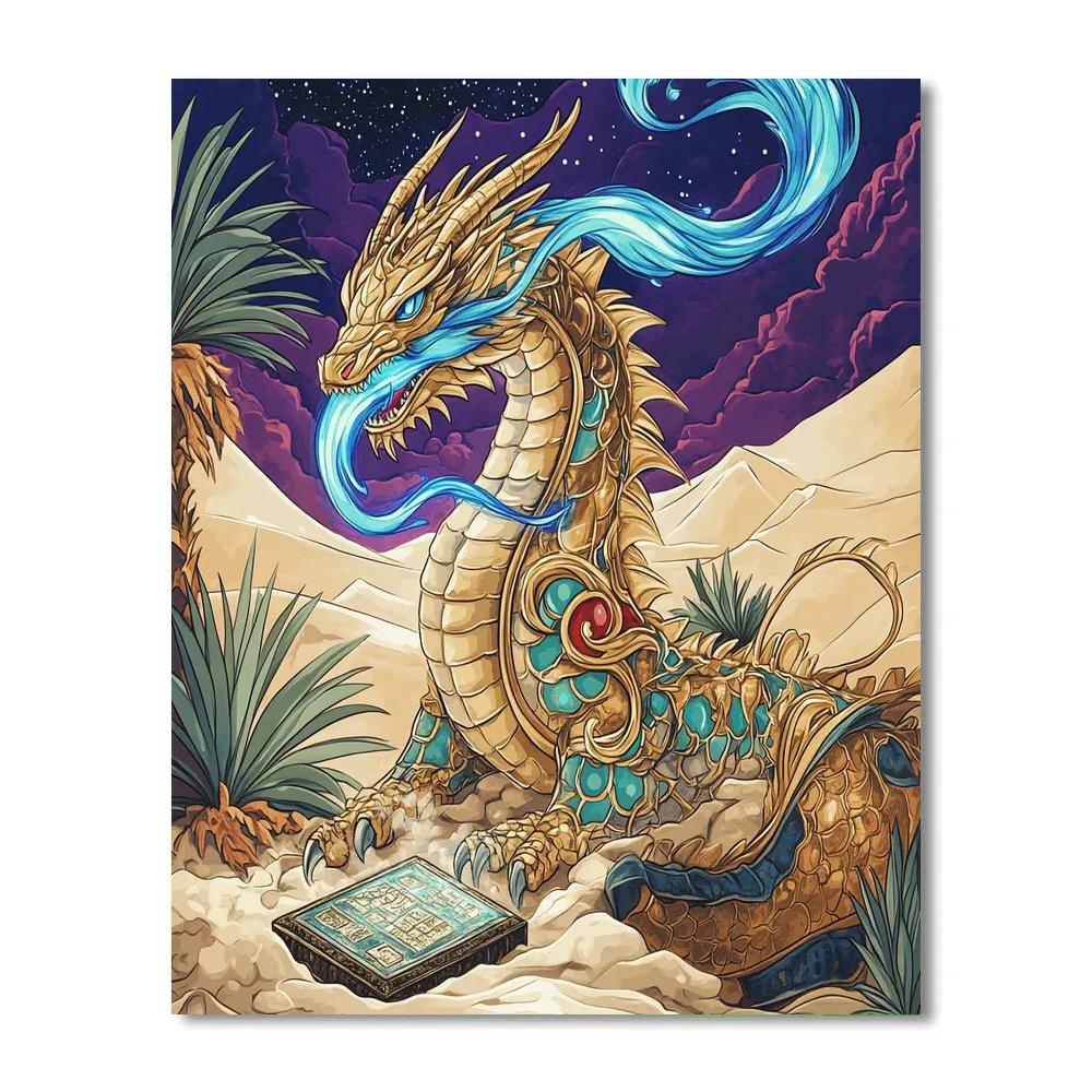Clockwork Oasis Dragon Reliquary Numbered painting kits