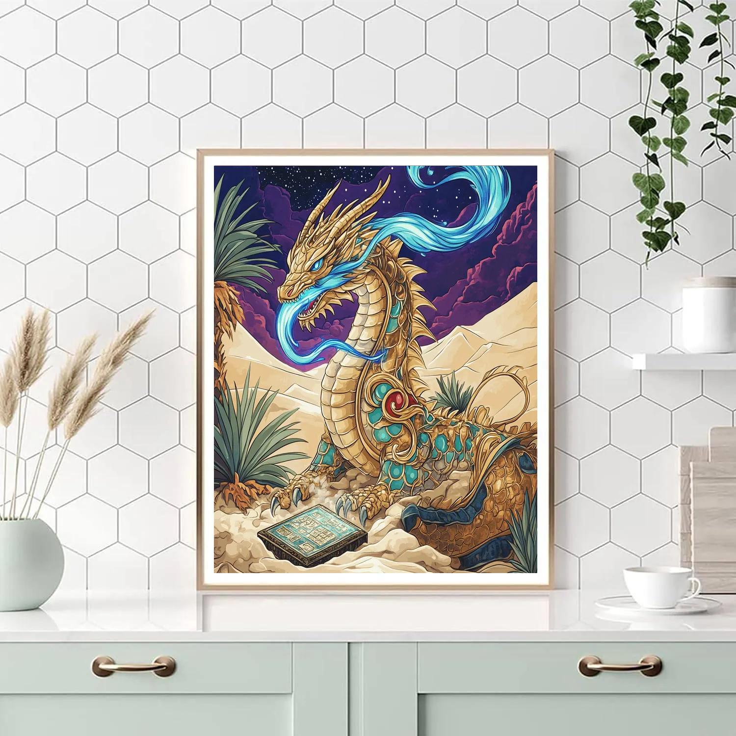 Clockwork Oasis Dragon Reliquary Numbered painting kits