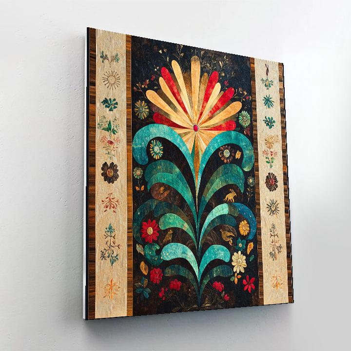 Frida Kahlo Inspired Volcanic Heartbeat Aurora Paint by numbers art