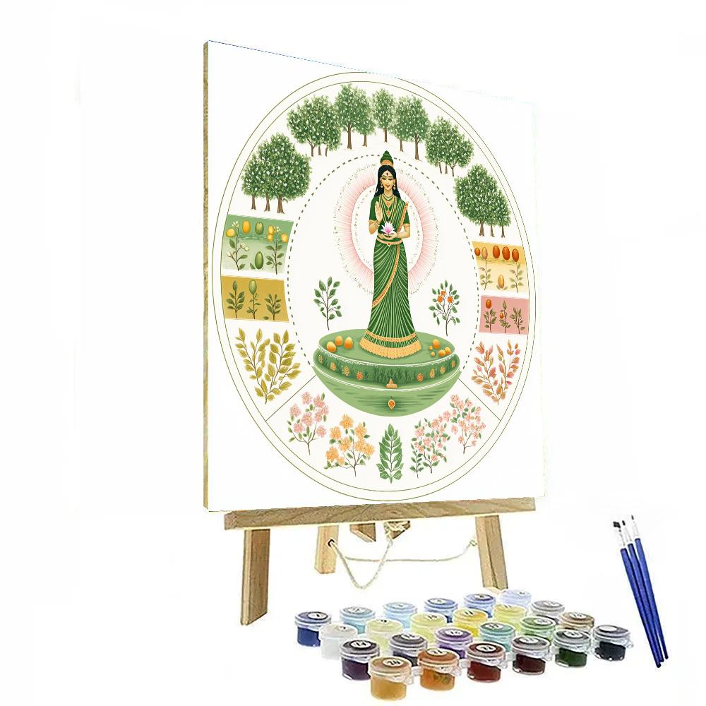 Parvati Of The Four Season Orchard Paint by numbers art