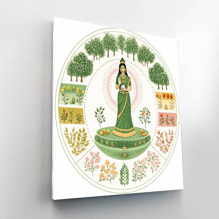 Parvati Of The Four Season Orchard Paint by numbers art