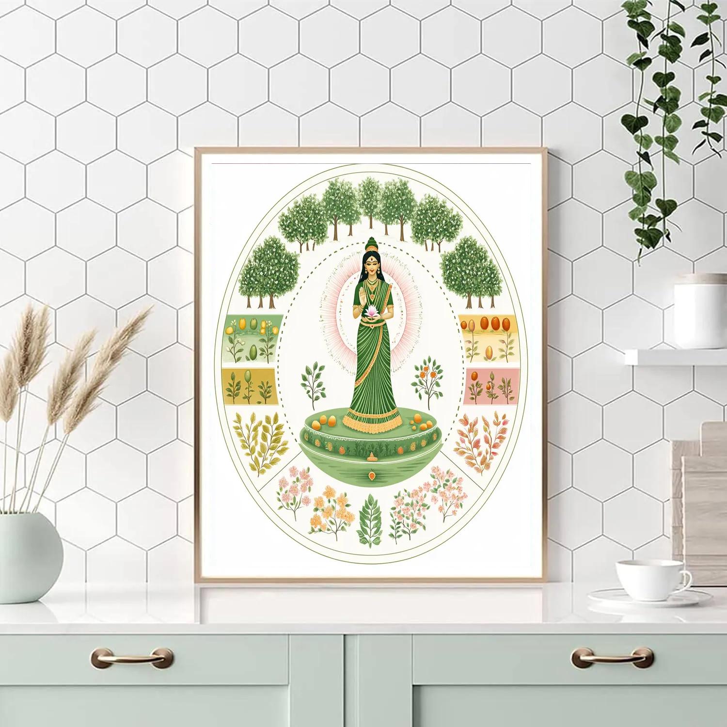 Parvati Of The Four Season Orchard Paint by numbers art