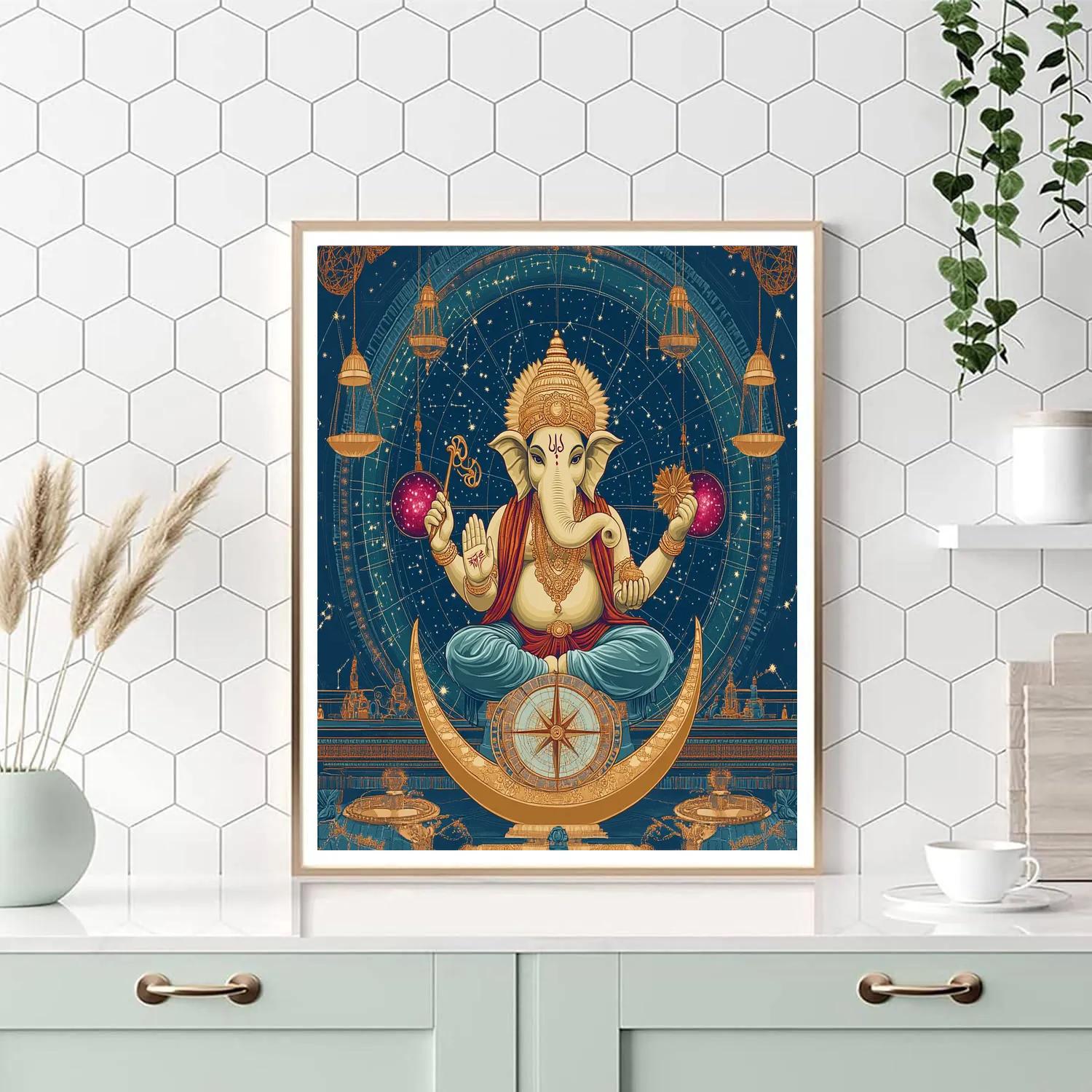Ganesha Star Cartographer Paint by numbers art