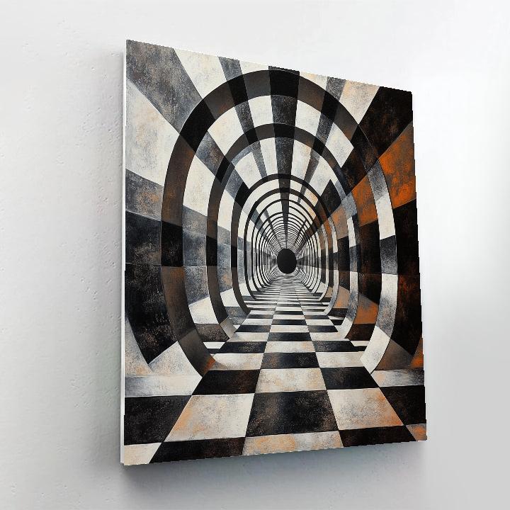 M.C. Escher Inspired Paradox Of Infinite Lattices DIY paint by numbers