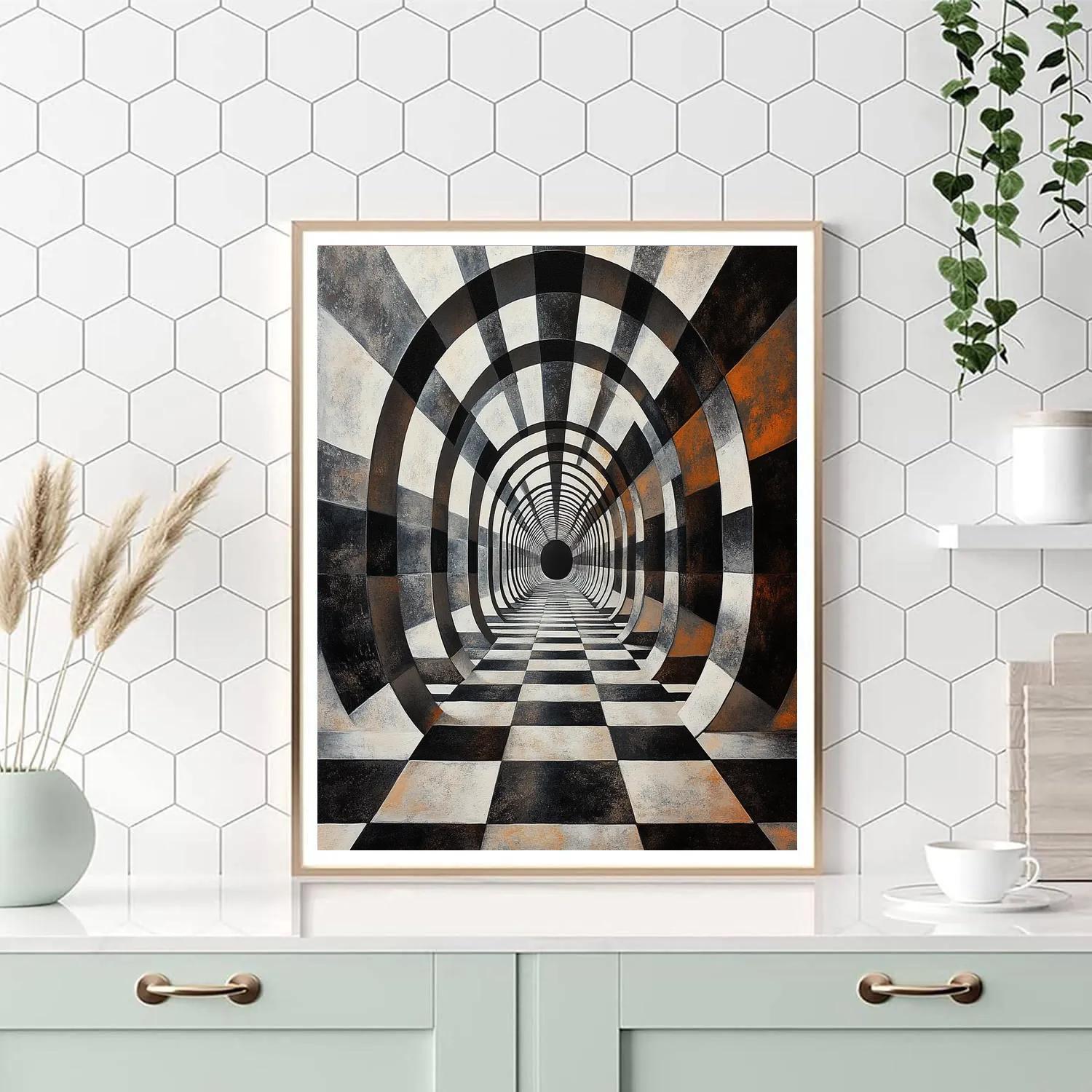 M.C. Escher Inspired Paradox Of Infinite Lattices DIY paint by numbers