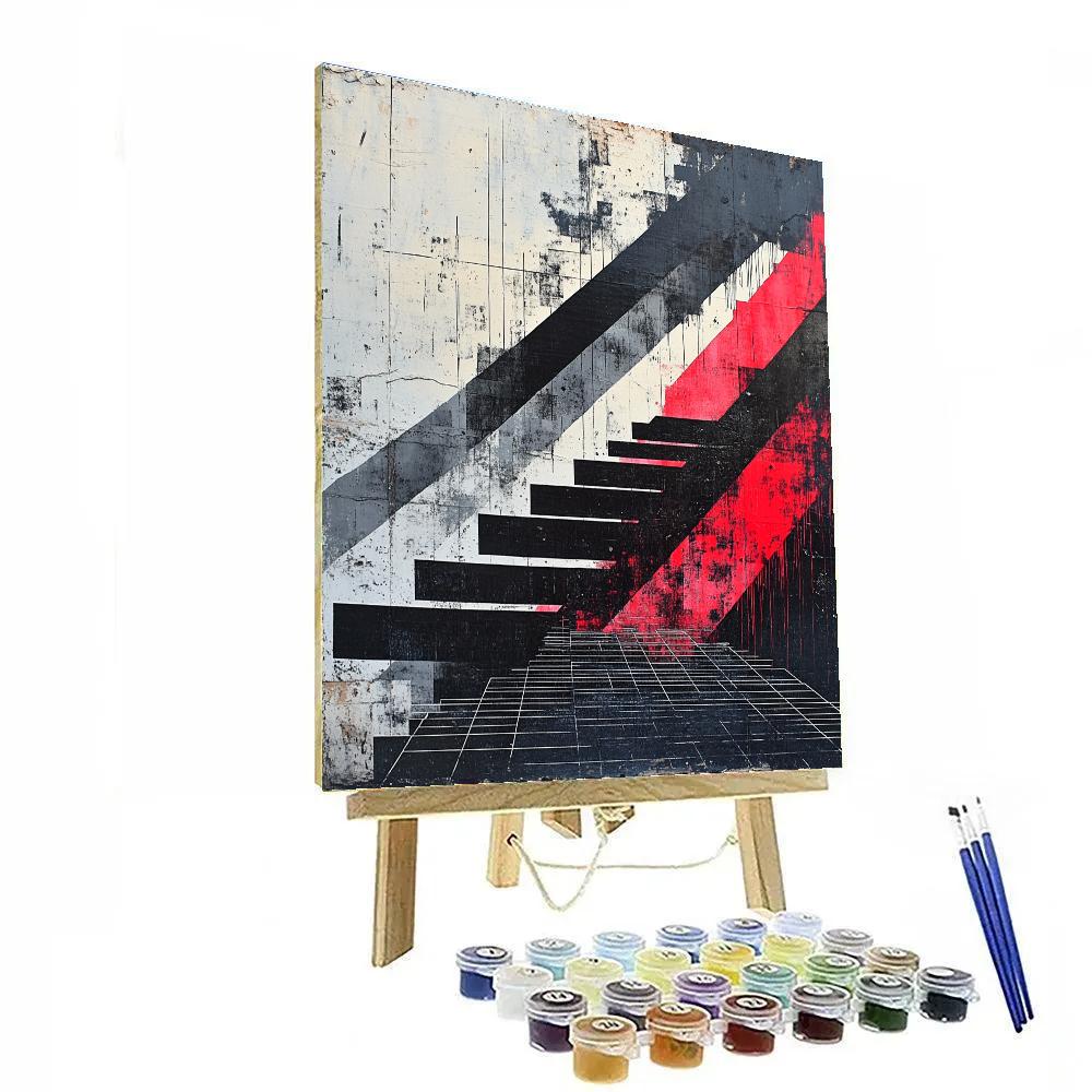 Banksy Inspired Borderless Aurora Protest Numbered painting kits