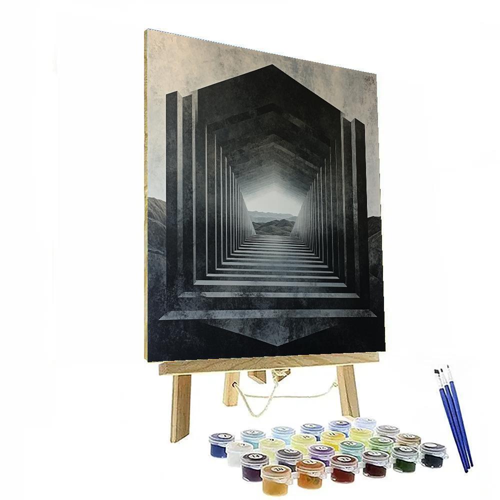 M.C. Escher Inspired Symmetry Of Recursive Horizons DIY paint by numbers