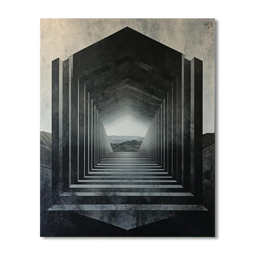 M.C. Escher Inspired Symmetry Of Recursive Horizons DIY paint by numbers