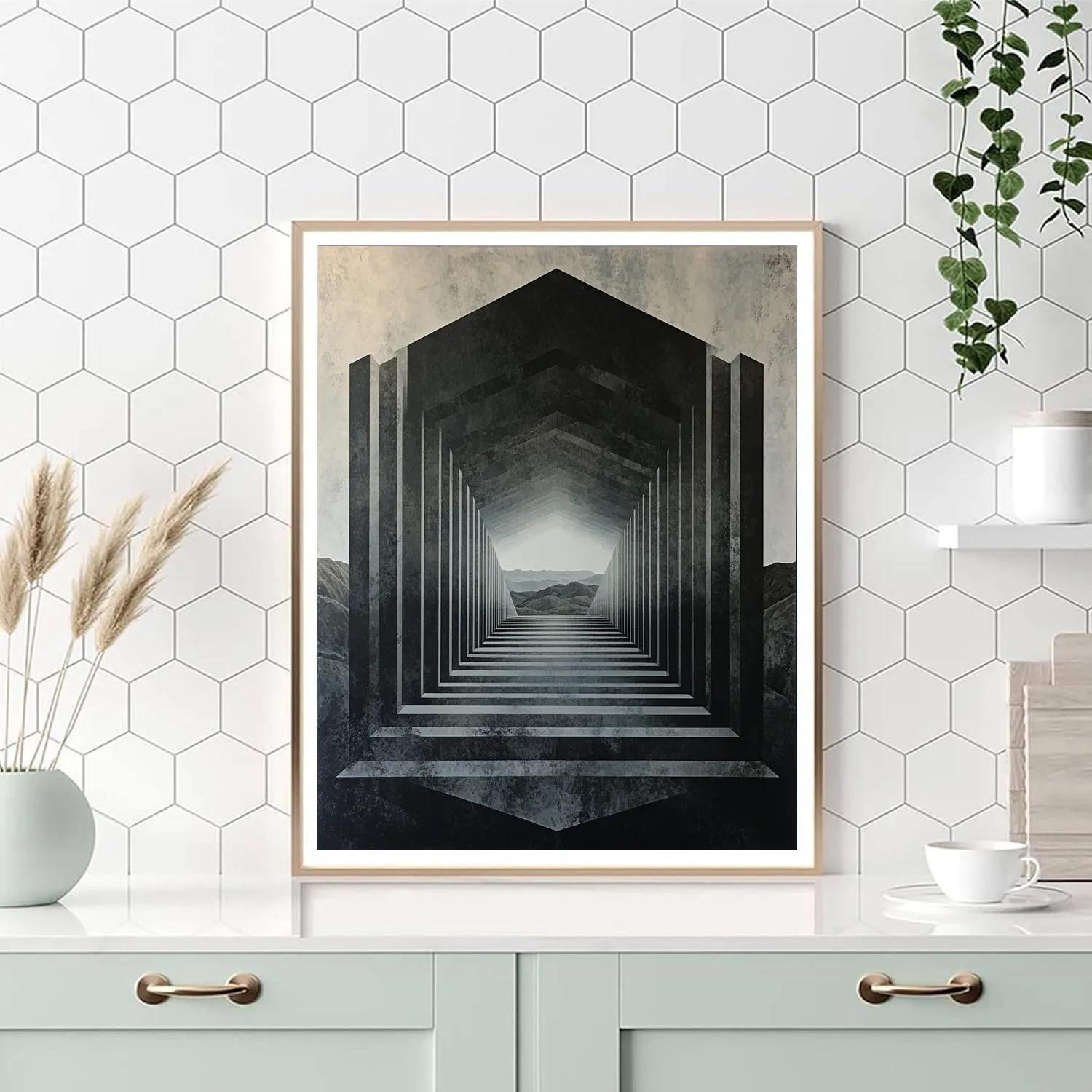 M.C. Escher Inspired Symmetry Of Recursive Horizons DIY paint by numbers