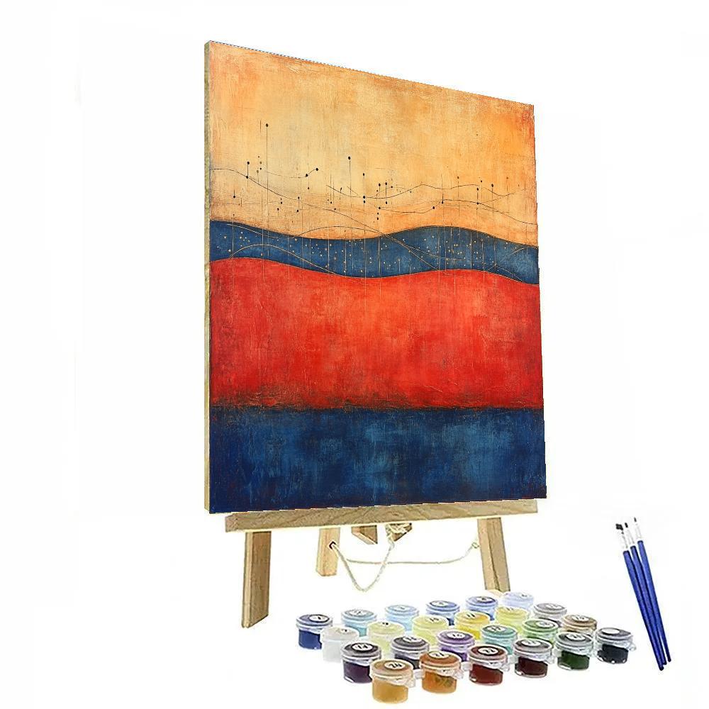 Paul Klee Inspired Nebular Solfege Paint by numbers art