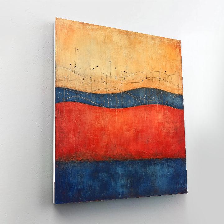 Paul Klee Inspired Nebular Solfege Paint by numbers art