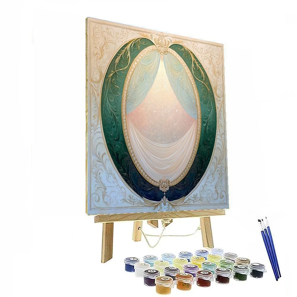 Alphonse Mucha Inspired Aurora Lattice Of Spring DIY paint by numbers