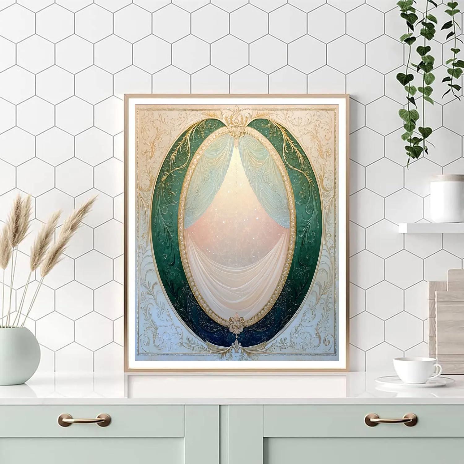 Alphonse Mucha Inspired Aurora Lattice Of Spring DIY paint by numbers