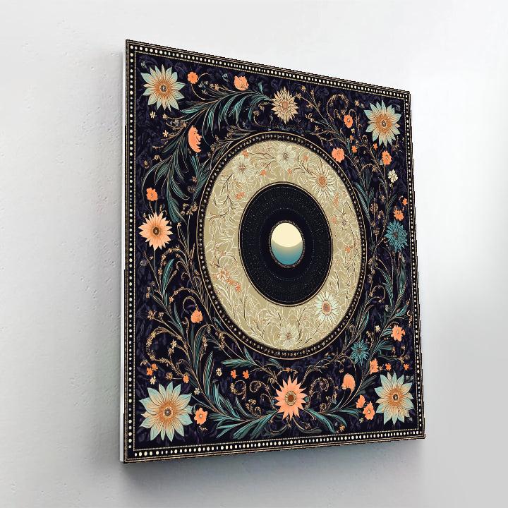 Alphonse Mucha Inspired Eclipse Of The Four Harmonies Number painting