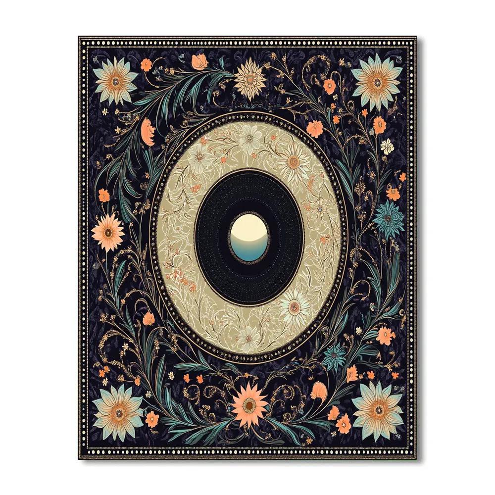 Alphonse Mucha Inspired Eclipse Of The Four Harmonies Number painting