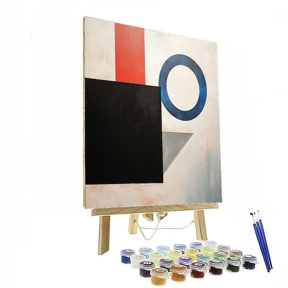 Kazimir Malevich Inspired Event Horizon Balance Numbered painting kits