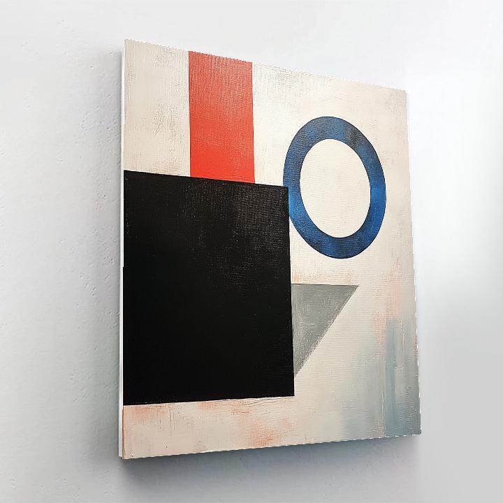 Kazimir Malevich Inspired Event Horizon Balance Numbered painting kits