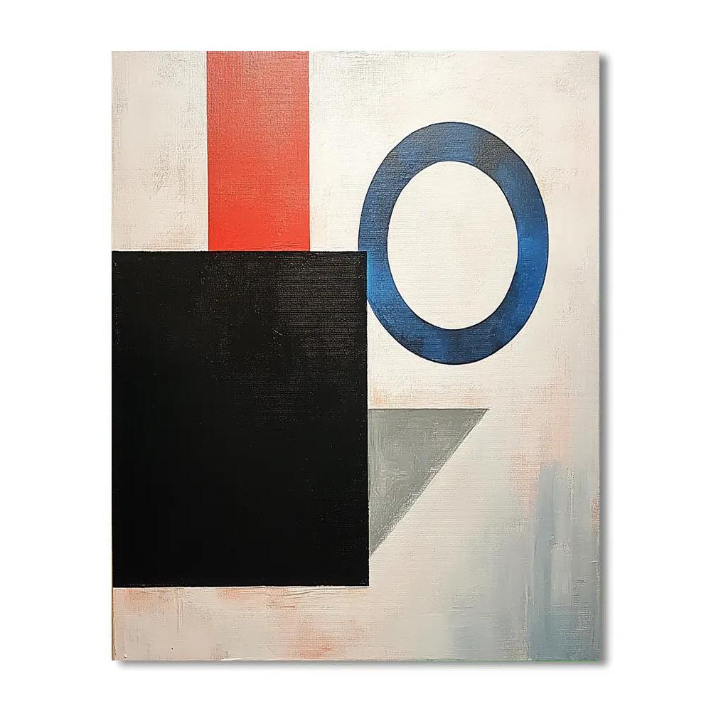 Kazimir Malevich Inspired Event Horizon Balance Numbered painting kits