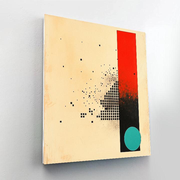 Kazimir Malevich Inspired Cosmic Background Radiation Grid Numbered painting kits