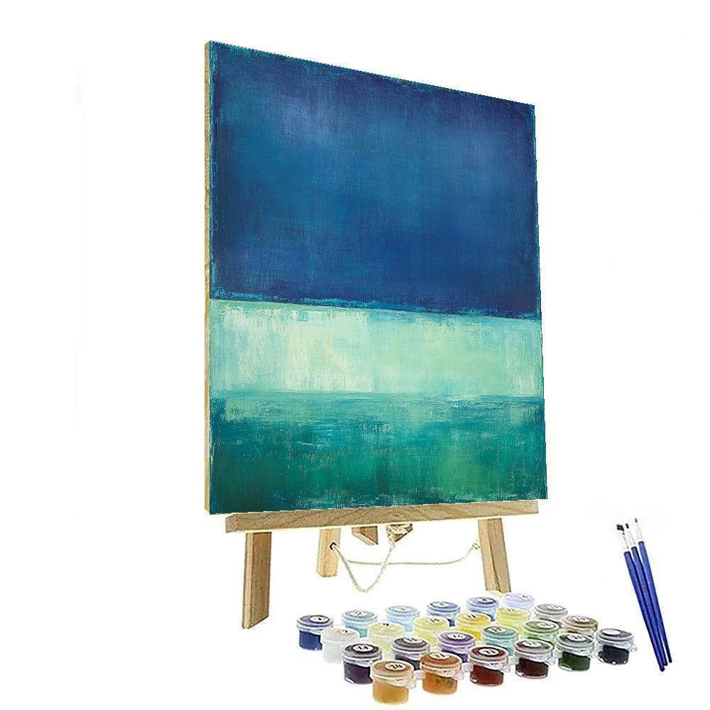 Mark Rothko Inspired Aurora Silence Gradient painting number kit
