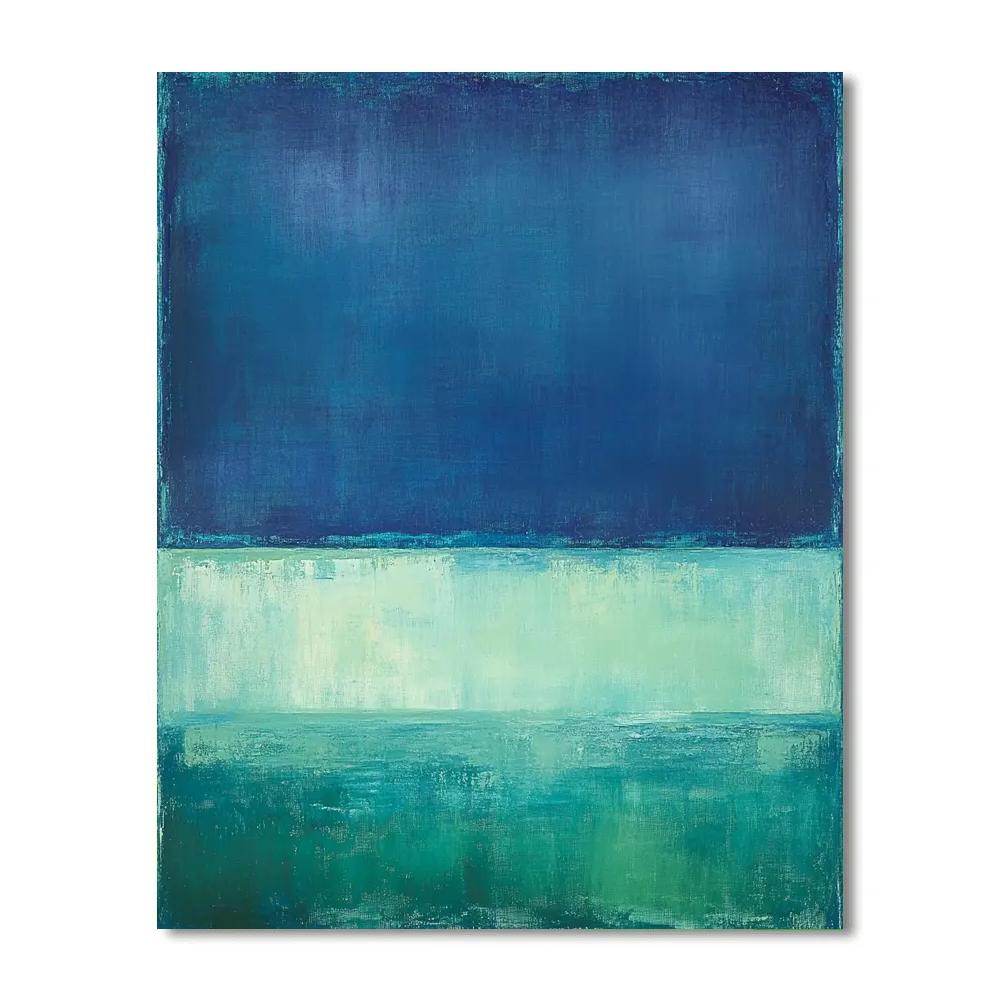 Mark Rothko Inspired Aurora Silence Gradient painting number kit