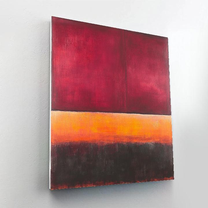 Mark Rothko Inspired Crimson Time Dilation Fields paint by numbers