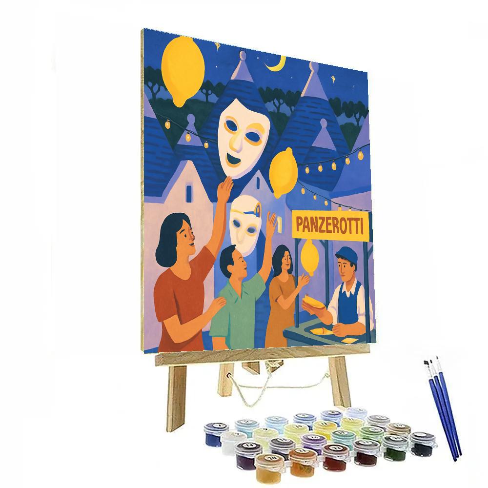 Festival Of Paper Lanterns In Italy Paint by numbers art