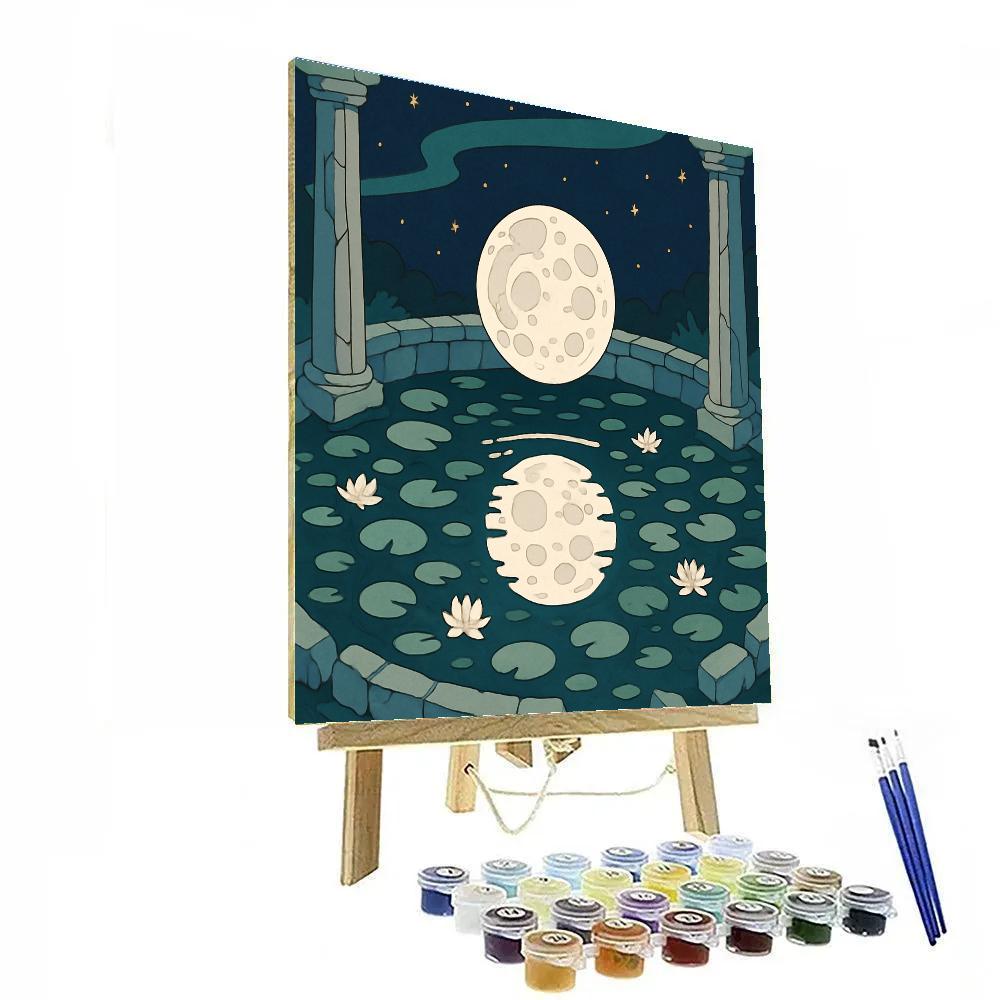 Moon Drowned Observatory Garden Paint by numbers kits
