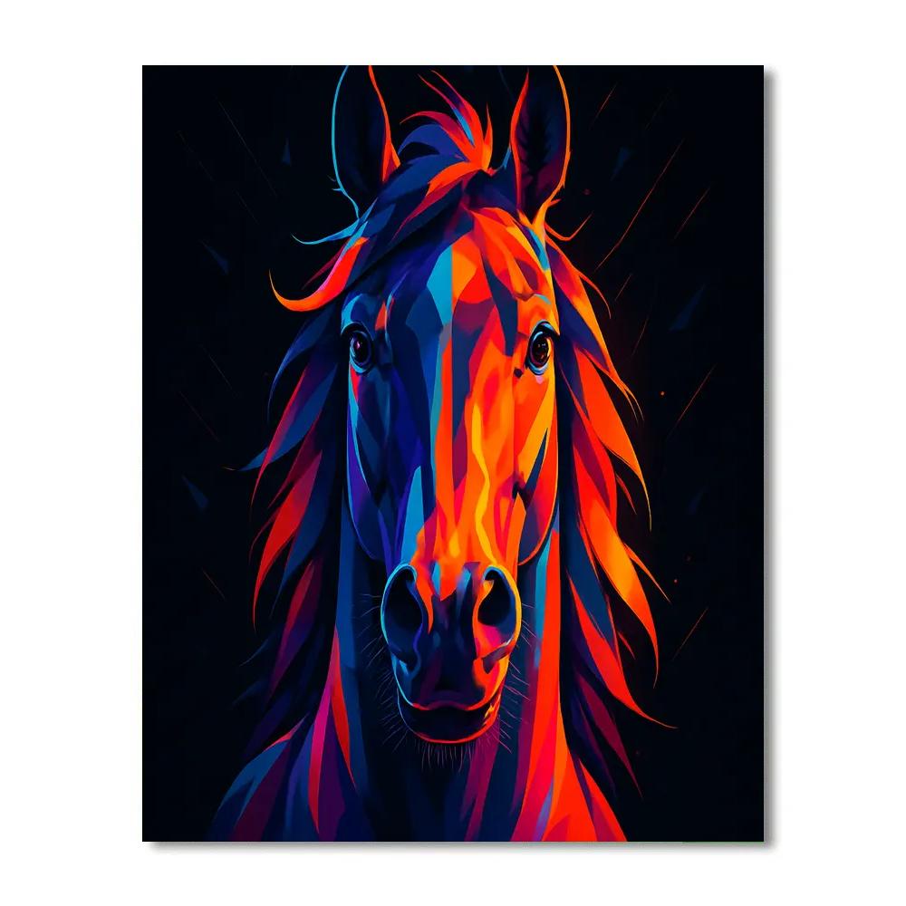 Prismatic Thunder Stallion Painting by numbers kit