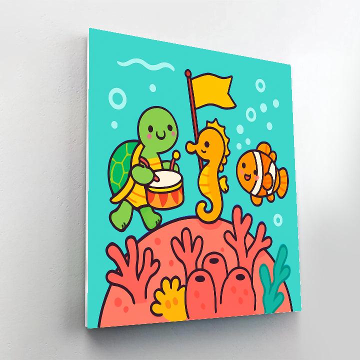 Coral Reef Planet Parade paint by color