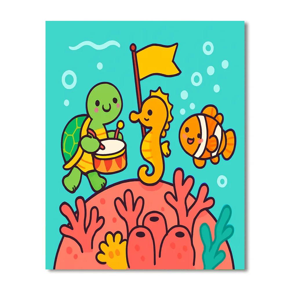 Coral Reef Planet Parade paint by color