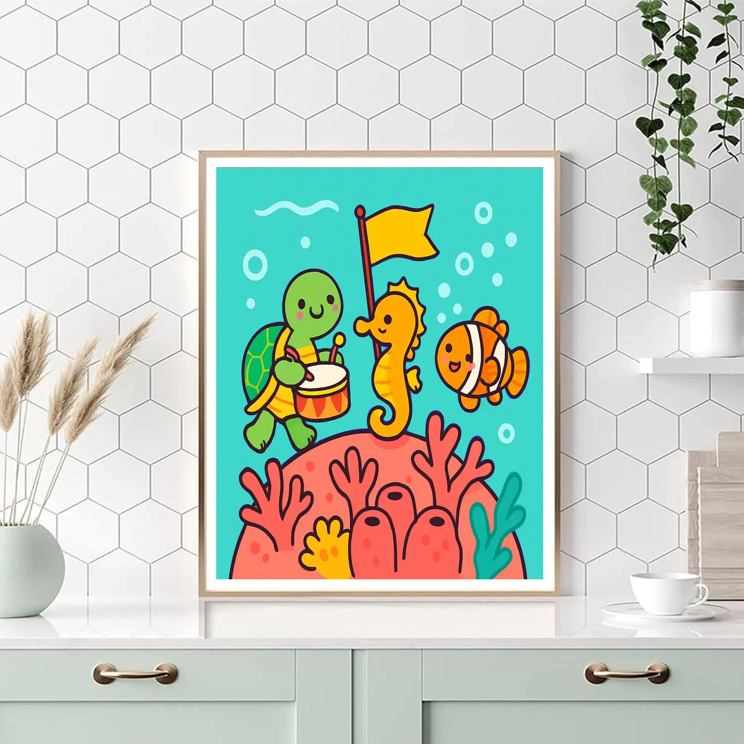 Coral Reef Planet Parade paint by color