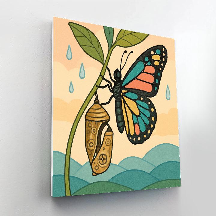 Clockwork Chrysalis Butterfly Paint by numbers kits