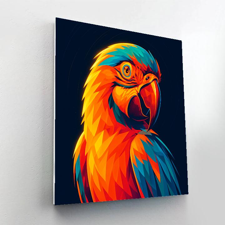 Solar Flare Macaw Gaze paint by color