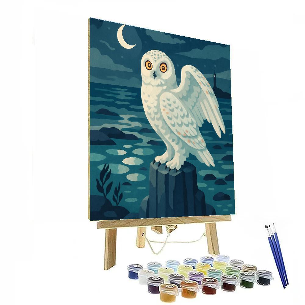 Tidepool Observatory Owl paint by color