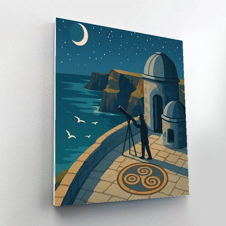 Cliffside Observatory In Ireland Painting by numbers kit