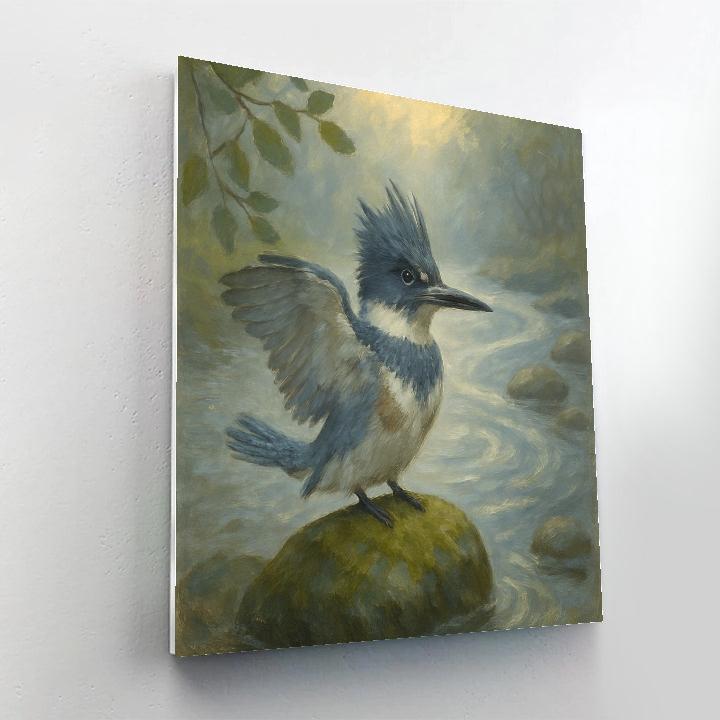 Misty Creek Kingfisher Pause paint by color