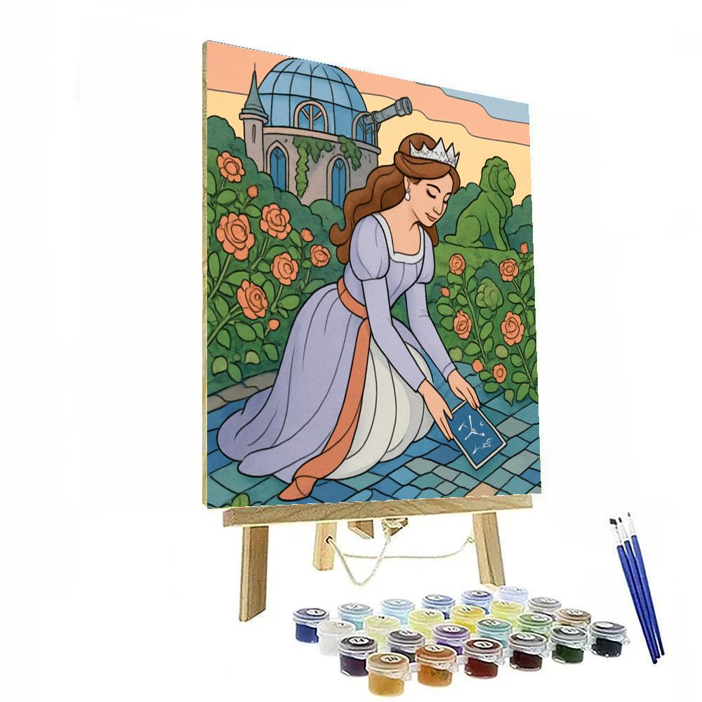 Garden Observatory With Princess At Dawn painting number kit