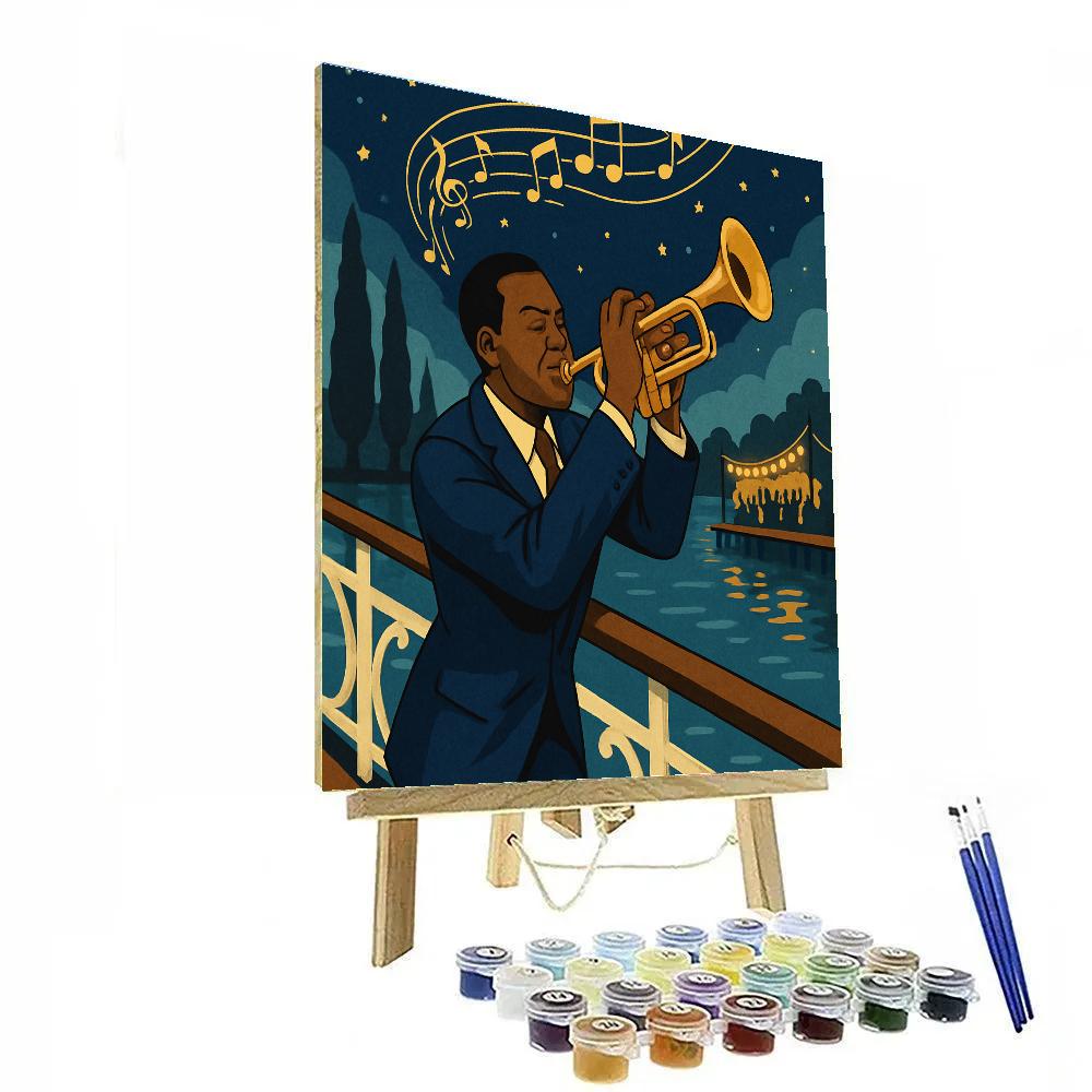 Moonlit Riverboat Jazz Serenade Paint by numbers kits
