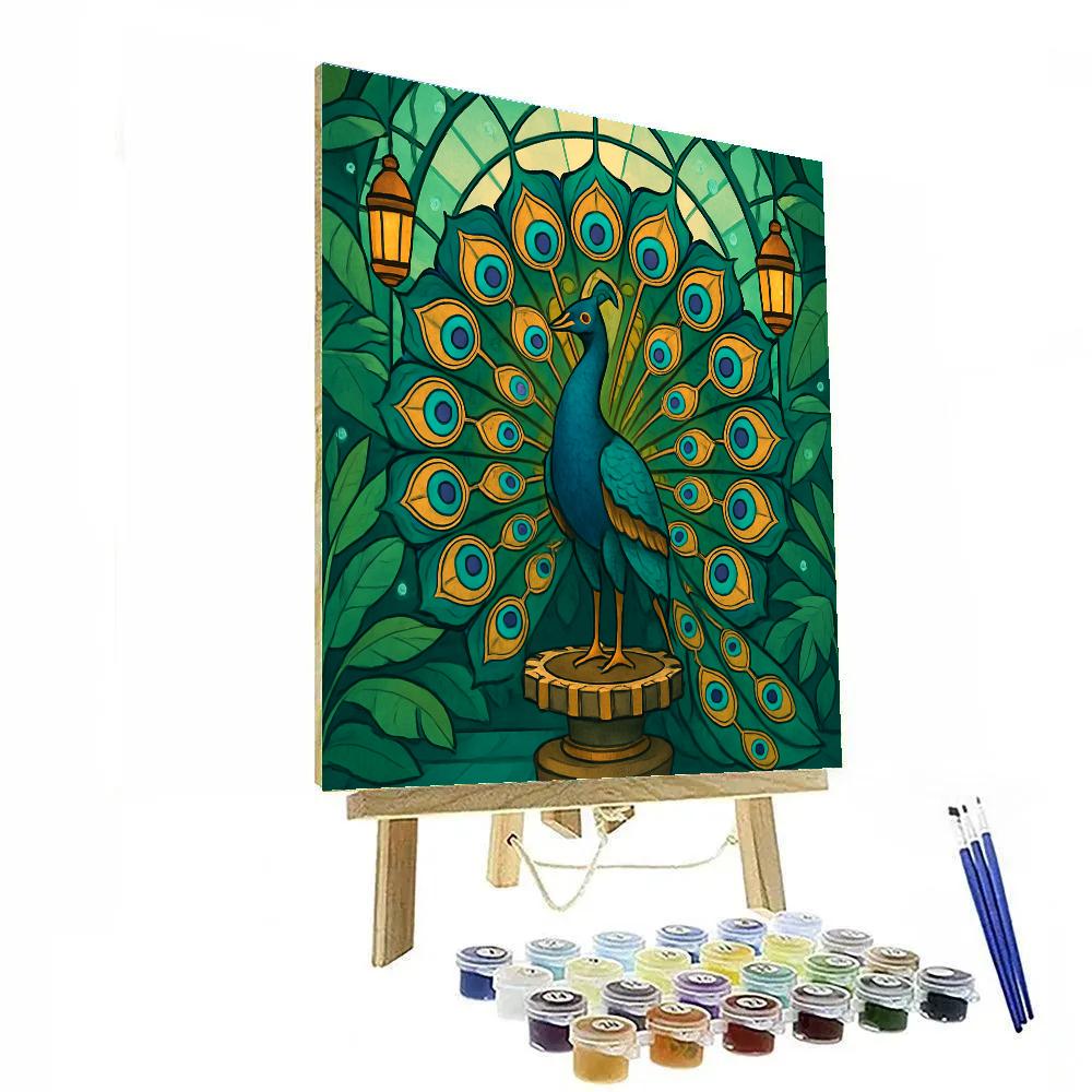 Clockwork Conservatory Peacock paint by number