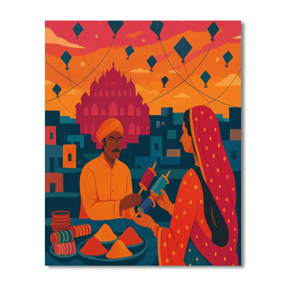 Silk Kite Bazaar India Crafted paint by color