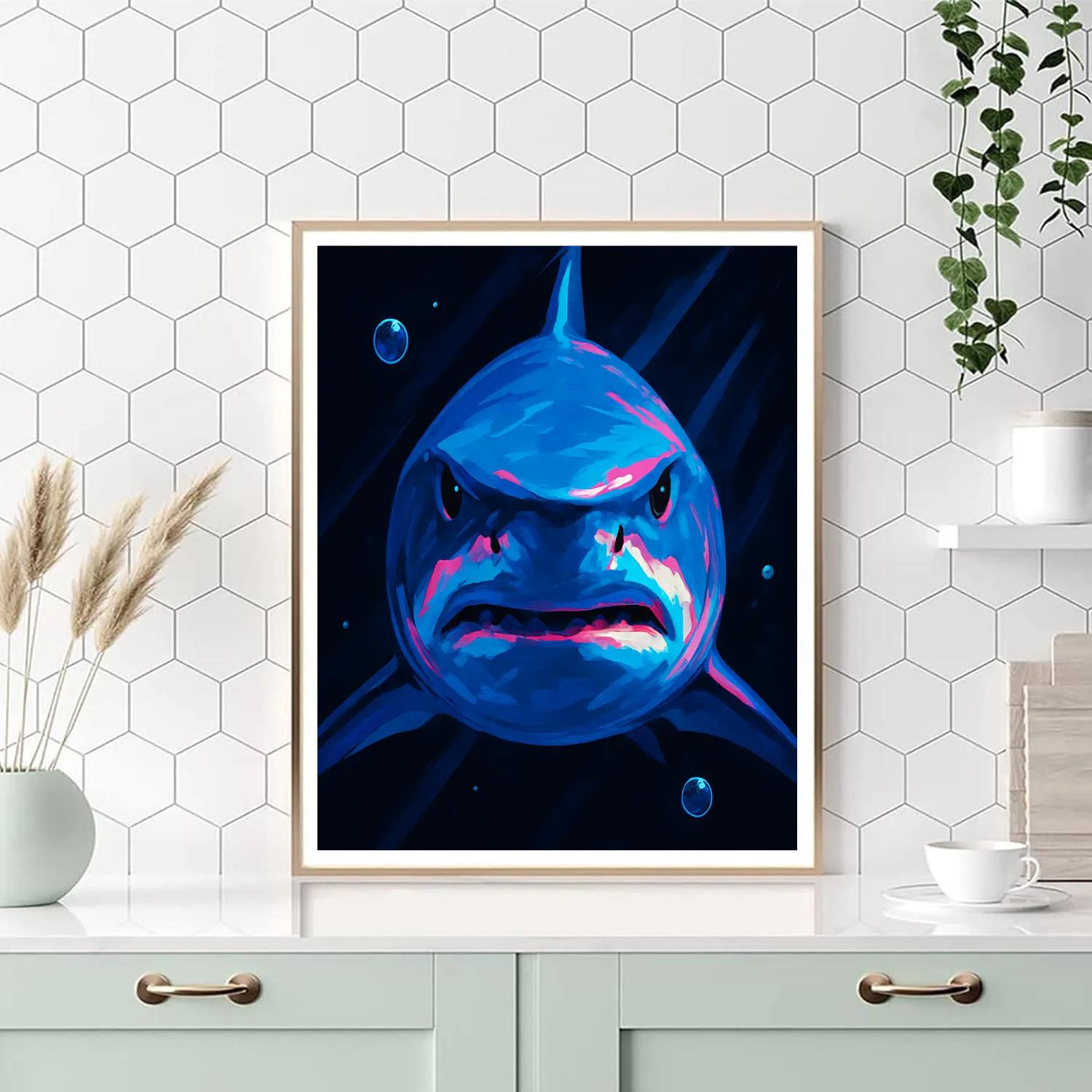 Vivid Reef Shark Frontline Painting by numbers kit