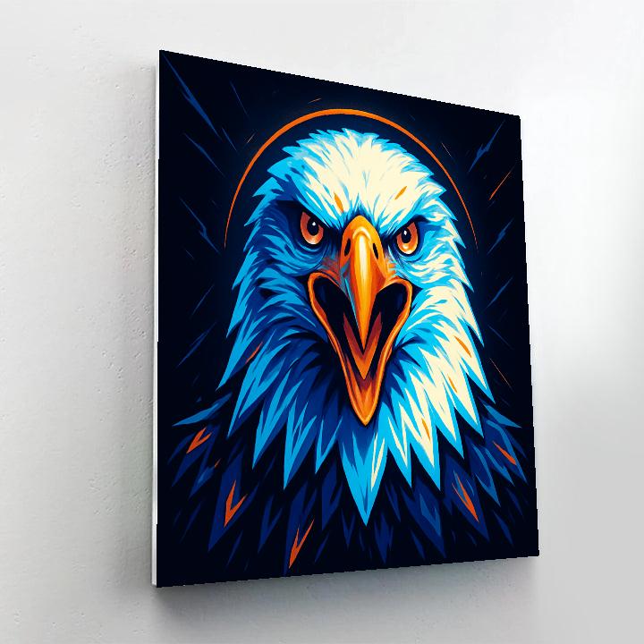 Electric Crown Eagle Numbered painting kits