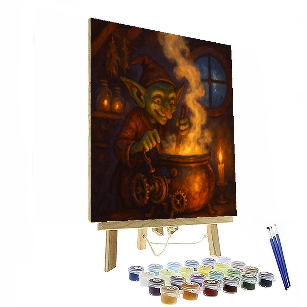 The Clockwork Cauldron In The Attic Workshop Number painting