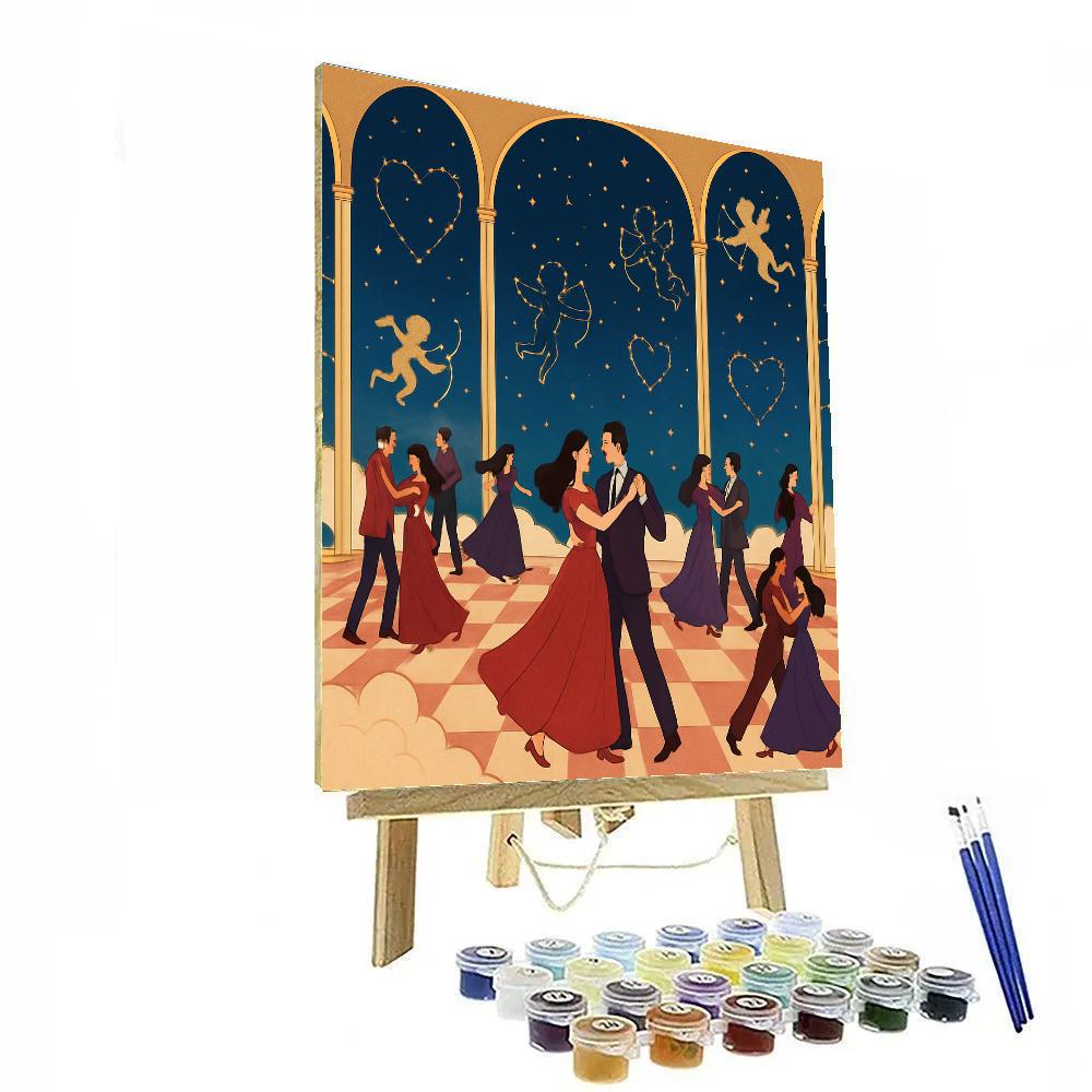 Valentines Day Constellation Dance Hall Paint by numbers kits