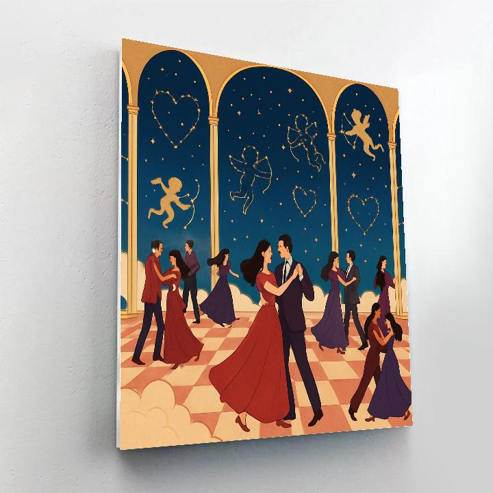 Valentines Day Constellation Dance Hall Paint by numbers kits