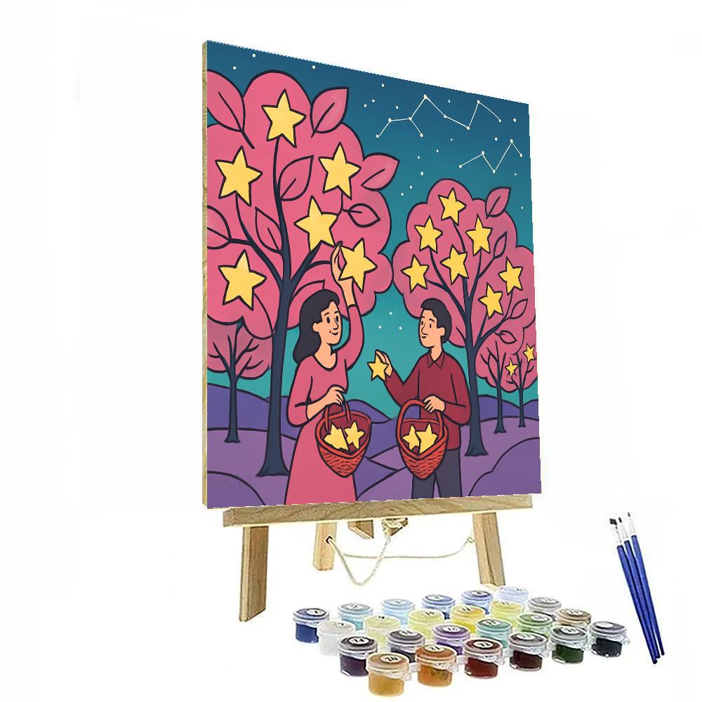 Star Orchard Valentines Day Harvest Painting by numbers kit
